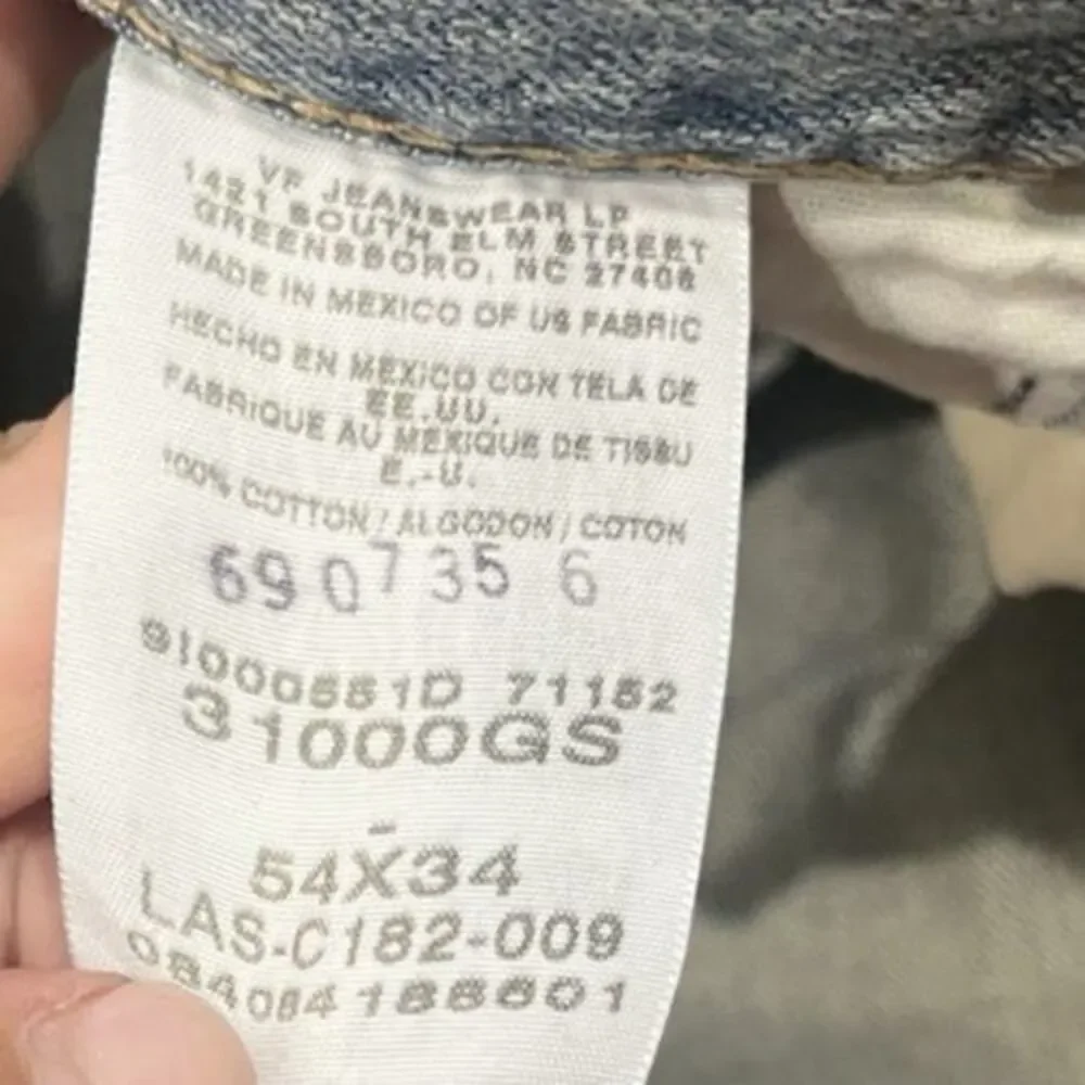 Wrangler Jeans Straight Leg  31000GS NEW   Light  Blue SZ 54X31 - Picture 4 of 7